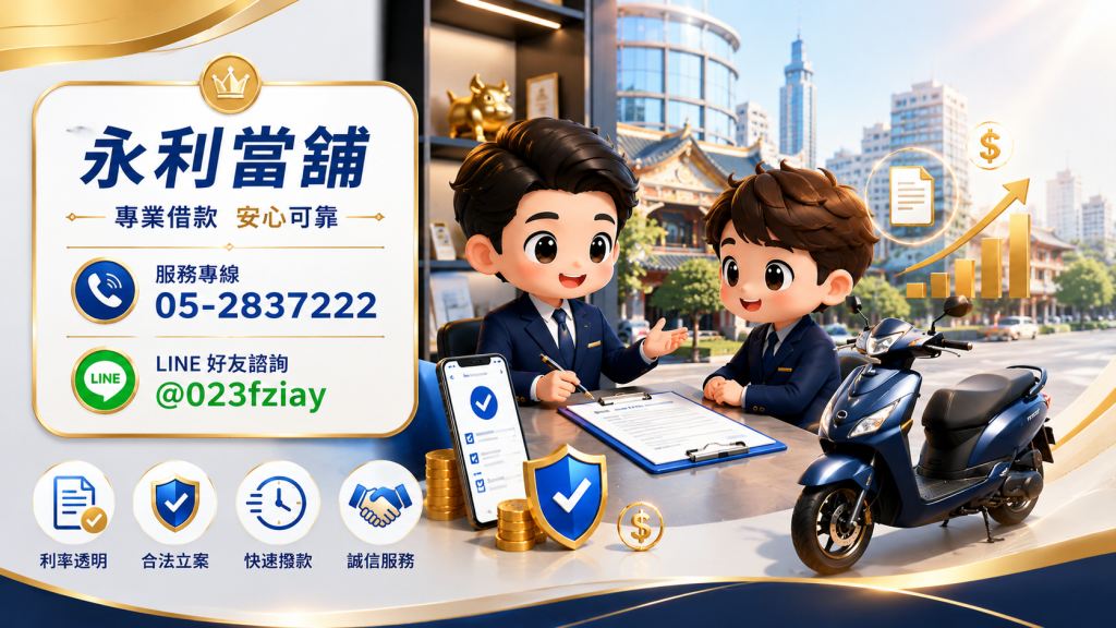 當舖借錢,當舖利息,當舖貸款